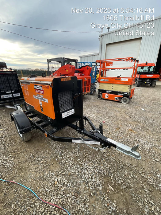 2021 Lincoln Electric Vantage 322 Vantage 322 Ready Pak 3 w/ Decals, ORANGE (includes trailer, cable rack, fender light kit) NO Telematics