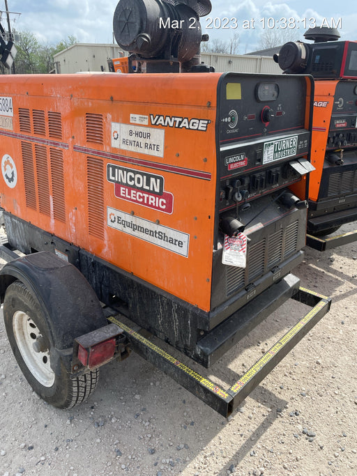 2021 Lincoln Electric Vantage 549X Ready Pak 3, ORANGE (includes trailer, cable rack, fender light kit)