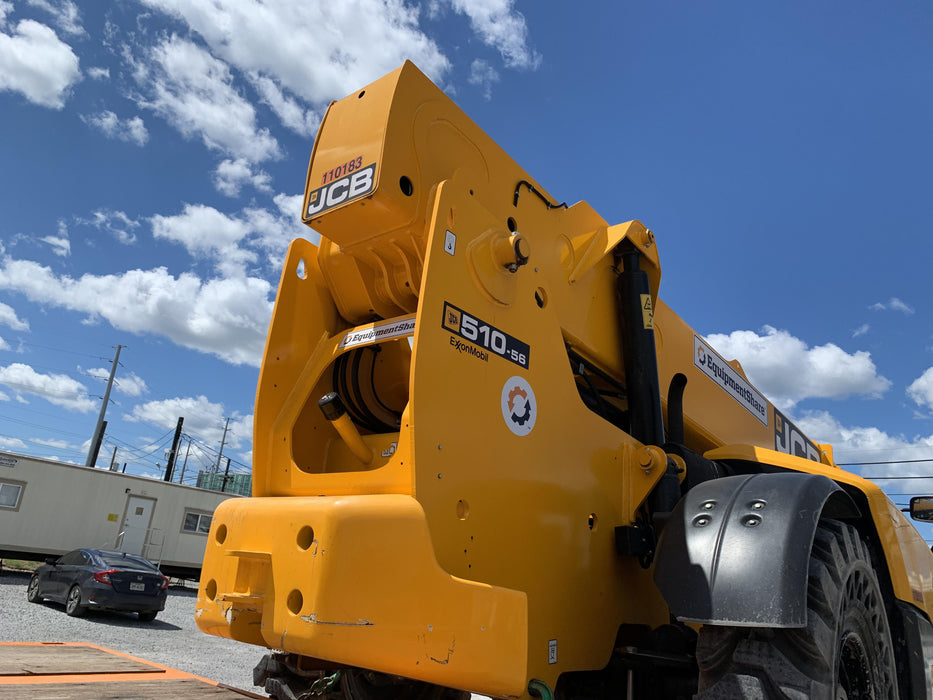 2020 JCB 510-56 Canopy, Solid Tires, Work Lights, Beacon, Aux Hydraulics, Back up Alarm, Lifting Eye, ES Decals