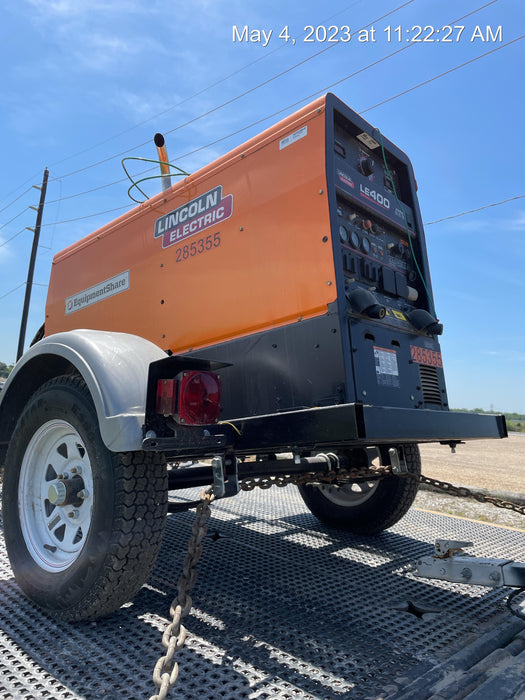 2022 Lincoln Electric LE400 Kubota V1505, Trlr, Cable Rack, Light Kit, ES Decals, T3