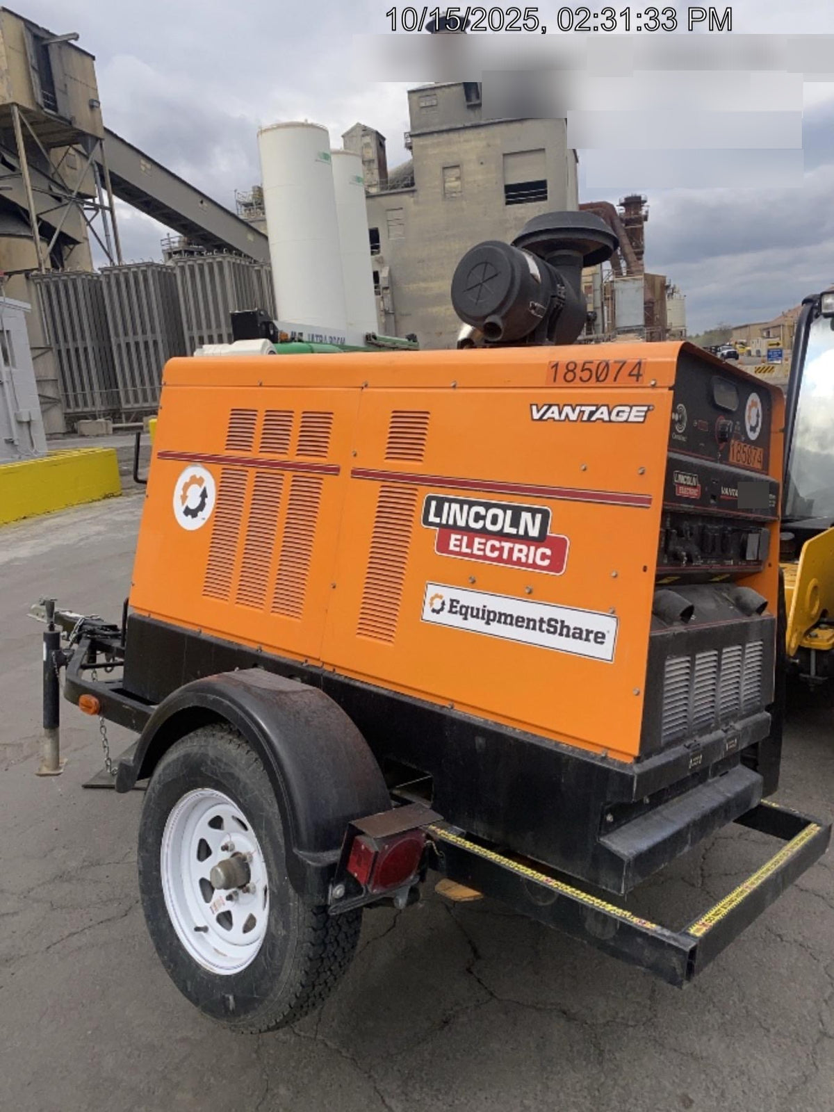 2021 Lincoln Electric Vantage 549X Ready Pak 3, ORANGE (includes trailer, cable rack, fender light kit)