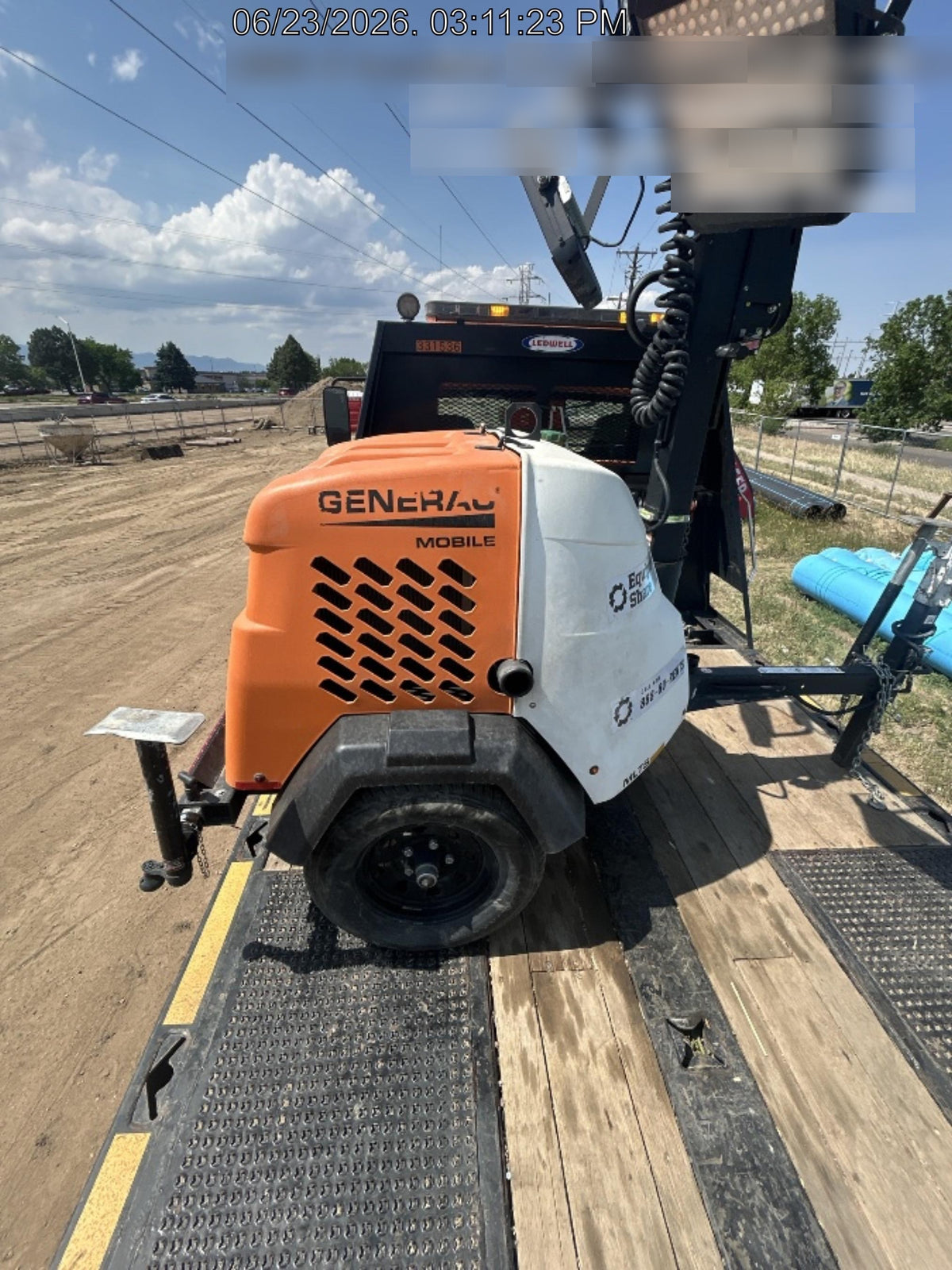 2023 Generac MLT2 Diesel, Flex Switch 120V Input, Powerzone Controller, 
(4) 320W LED Lights, 4kW Generator, 39.9 Gal Fuel Tank, 2" Ball, T3