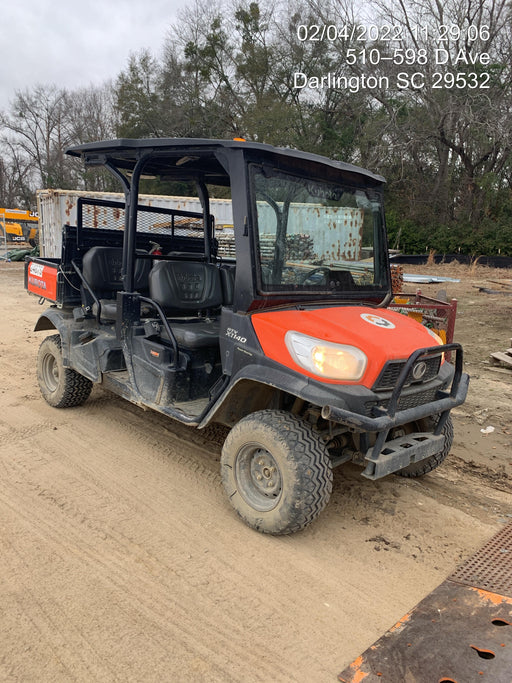 Kubota RTV-X1140W-H Kubota RTVX1140WH 4wd Utility Cart, LED Strobe, Windshield Tempered Glass, Pastic Canopy, Wire Harness Kit, Backup Alarm