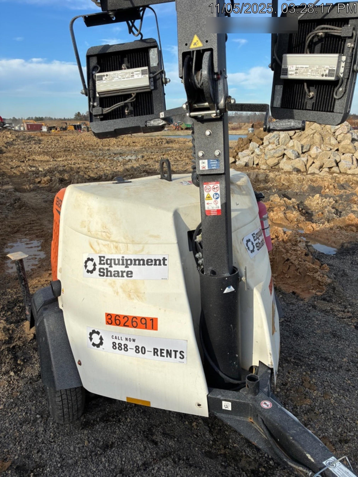 2023 Generac MLT2 Diesel, Flex Switch 120V Input, Powerzone Controller, 
(4) 320W LED Lights, 4kW Generator, 39.9 Gal Fuel Tank, 2" Ball, T3