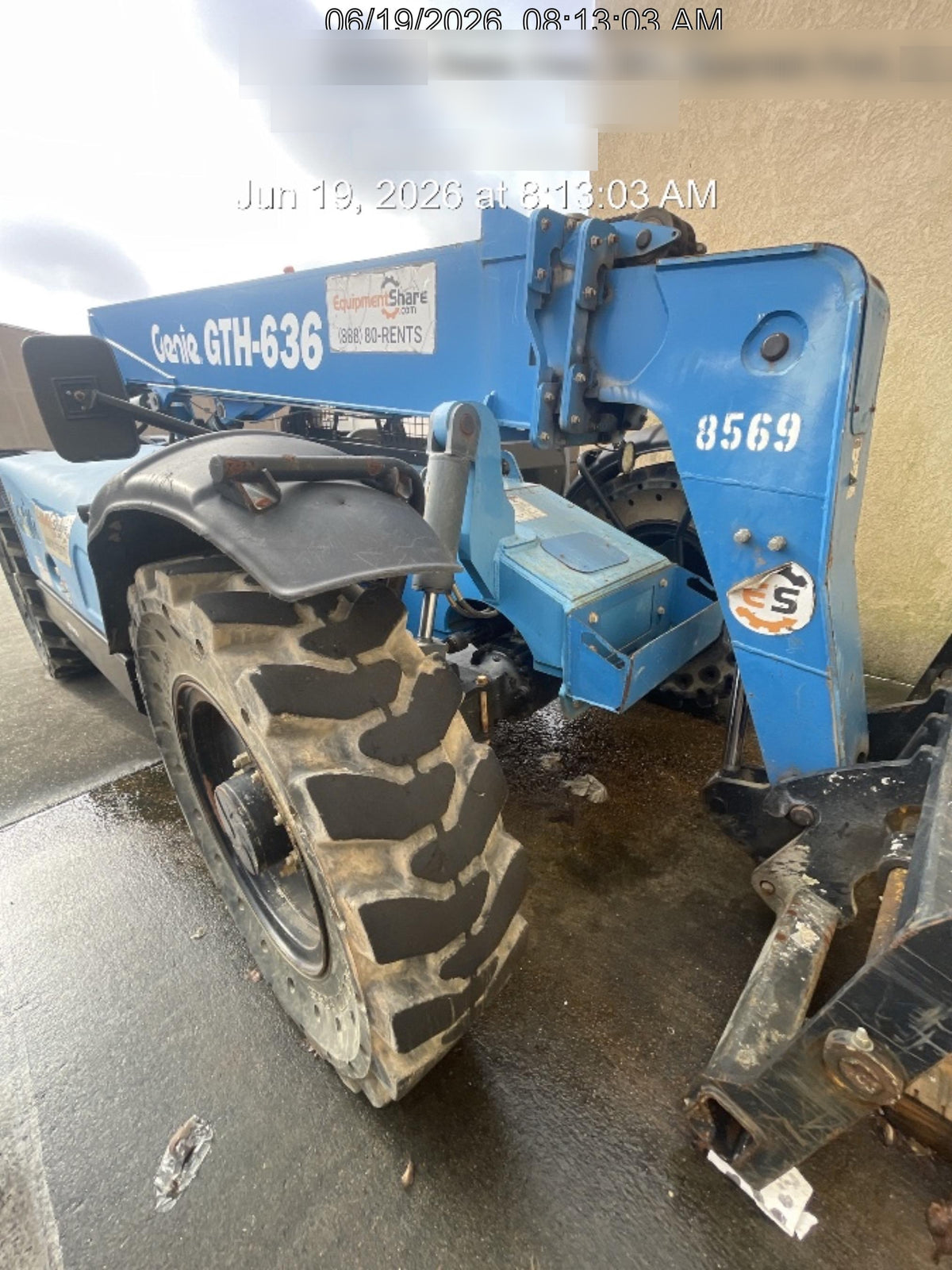 2018 Genie GTH-636 Genie GTH-636 w/Open ROPS, Solid Tires, Work Light/Beacon, 48" Carriage and Forks