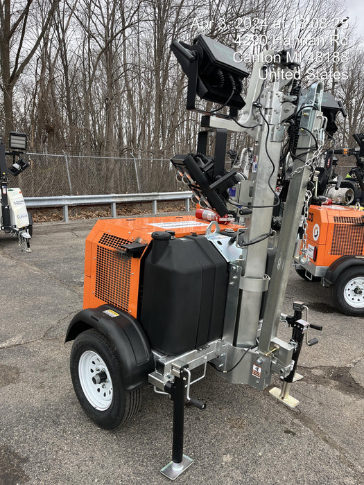 2024 Wanco WLTT-4MM4K Diesel, Deep Sea Controller, Shore Power Plug, Auto Start, (4) 350W LED Floodlights, 4kW Generator, 60 Gal Fuel Tank, 2" Ball, T3