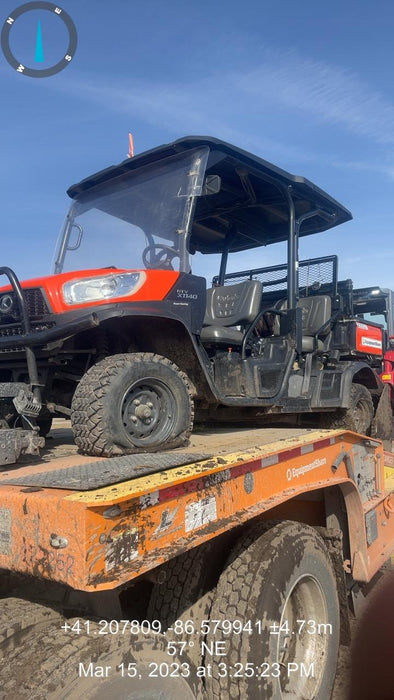 2022 Kubota RTV-X1140W-H Plastic Canopy, Windshield Acrylic Clear, LED Strobe Light, Wire Harness Kit, Back up Alarm