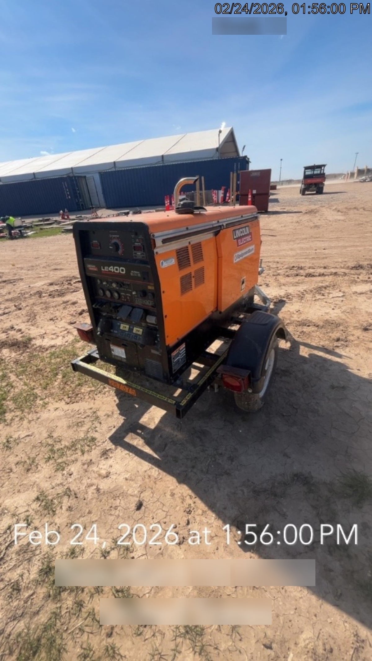 2022 Lincoln Electric LE400 Kubota V1505, Trlr, Cable Rack, Light Kit, ES Decals, T3