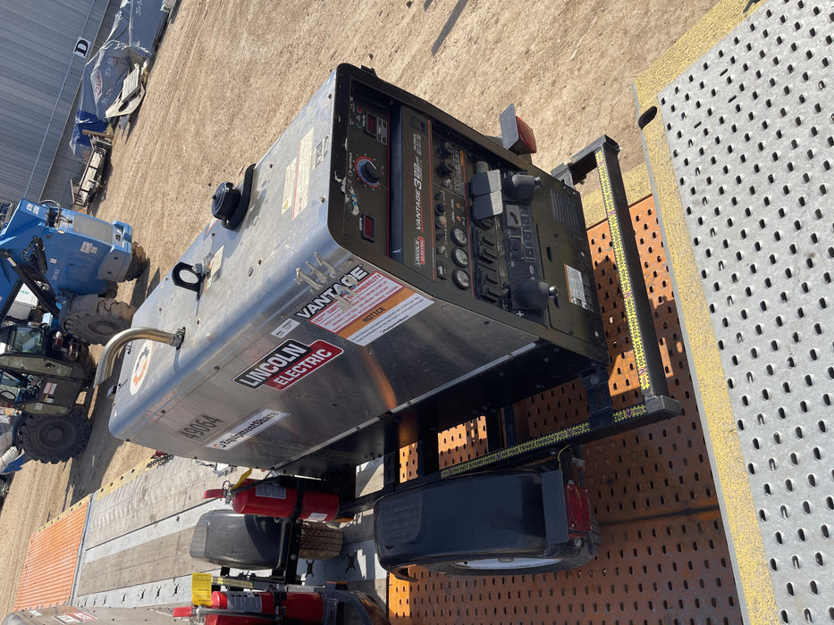 2019 Lincoln Electric Vantage 322 Ready-Pak 3, Two Wheel Trailer, Fender and Light Kit, Cable Rack