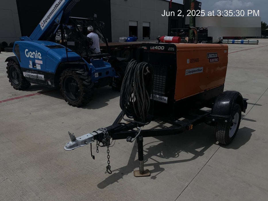 2022 Lincoln Electric LE400 Kubota V1505, Trlr, Cable Rack, Light Kit, ES Decals, T3