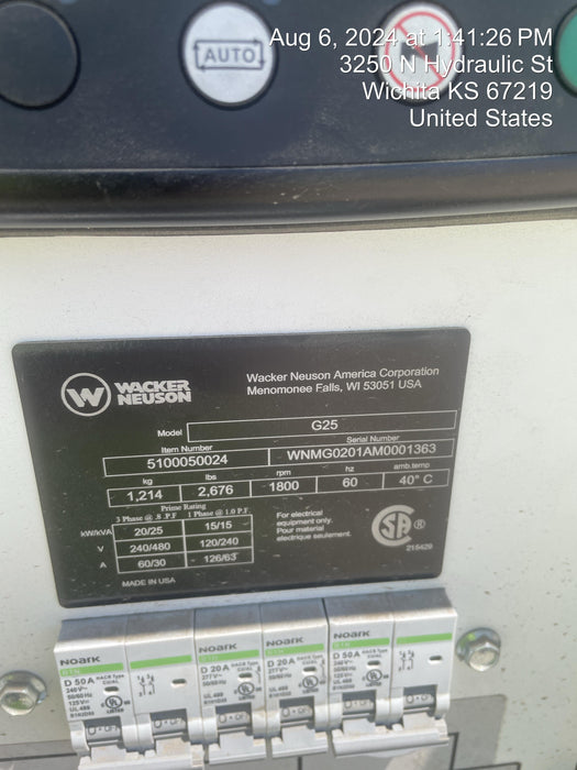 2022 WACKER NEUSON G25