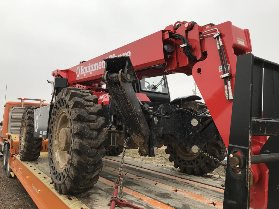 2019 Manitou MTA10055 Cab/Heat/Air, 120 HP, Solid Tires, Work Lights, Lift Hook, Auxiliary Hydraulics 66" Carriage and 60" Forks