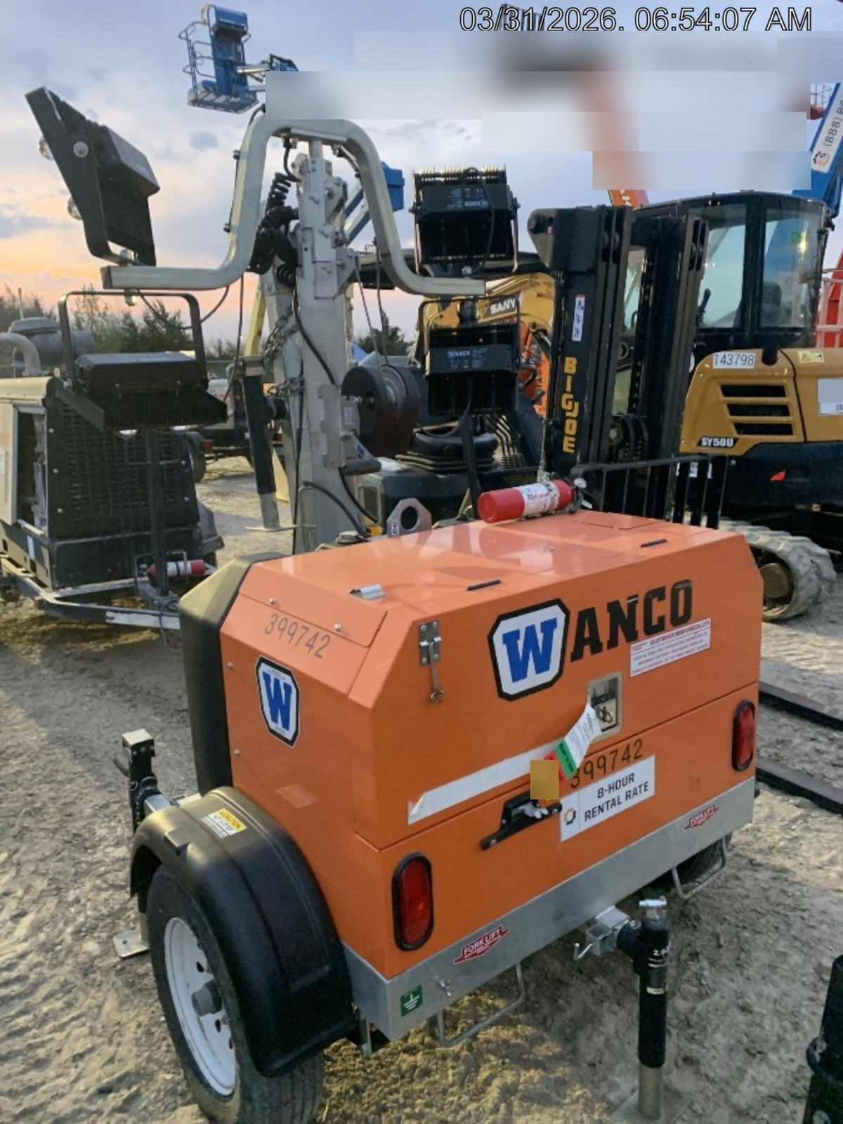 2024 Wanco WLTT-4MM4K Diesel, Deep Sea Controller, Shore Power Plug, Auto Start, (4) 350W LED Floodlights, 4kW Generator, 60 Gal Fuel Tank, 2" Ball, T3