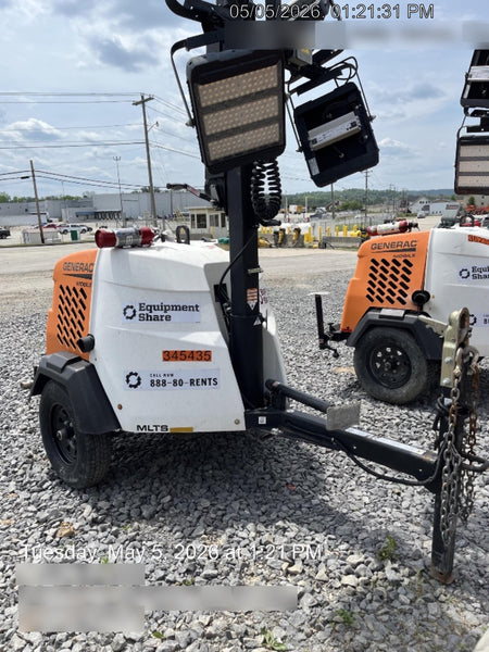2023 Generac MLT2 Diesel, Flex Switch 120V Input, Powerzone Controller, (4) 320W LED Lights, 4kW Generator, 39.9 Gal Fuel Tank, 2" Ball, T3