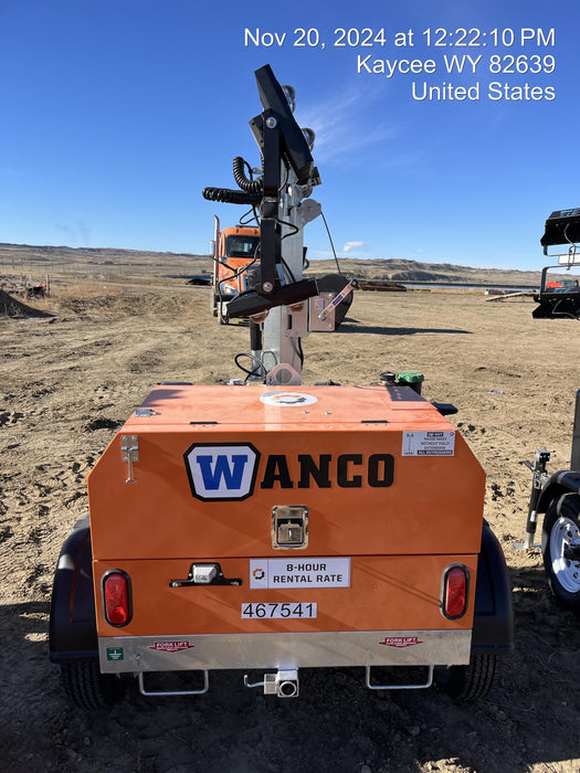 2024 Wanco WLTT-4MM4K Diesel, Deep Sea Controller, Shore Power Plug, Auto Start, (4) 350W LED Floodlights, 4kW Generator, 60 Gal Fuel Tank, 2" Ball, T3