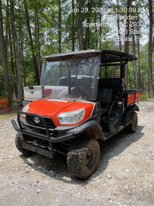 2021 Kubota RTV-X1140W-H Plastic Canopy, Windshield Acrylic Clear, LED Strobe Light, Wire Harness Kit, Back up Alarm
