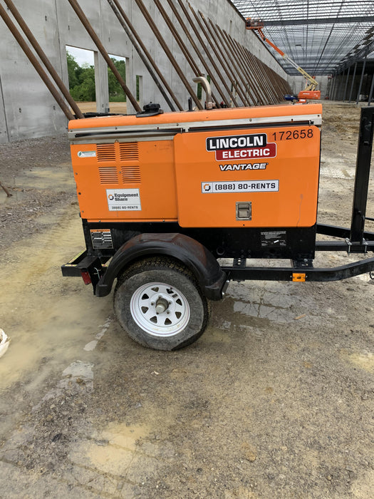 2021 Lincoln Electric Vantage 322 Vantage 322 Ready Pak 3 w/ Decals, ORANGE (includes trailer, cable rack, fender light kit) NO Telematics