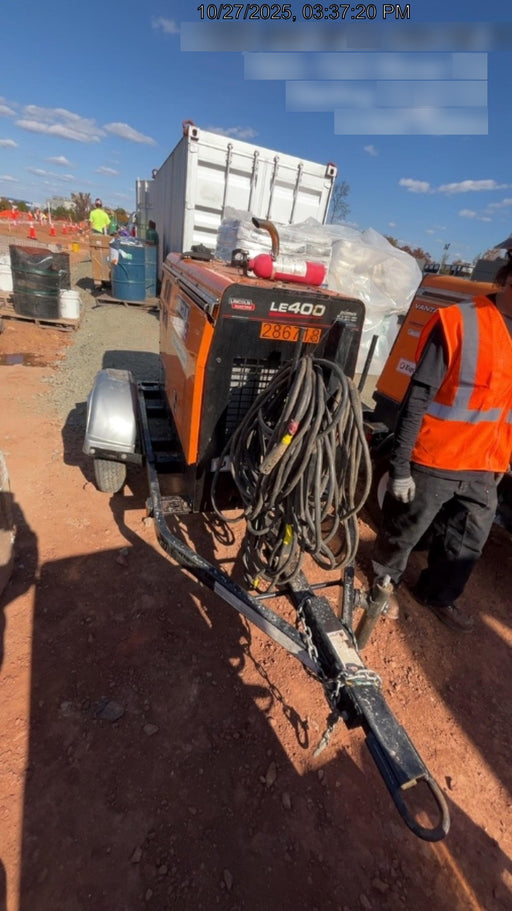 2022 Lincoln Electric LE400 Kubota V1505, Trlr, Cable Rack, Light Kit, ES Decals, T3