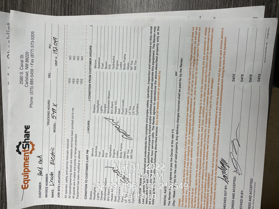 2021 Lincoln Electric Vantage 549X Ready Pak 3, ORANGE (includes trailer, cable rack, fender light kit)