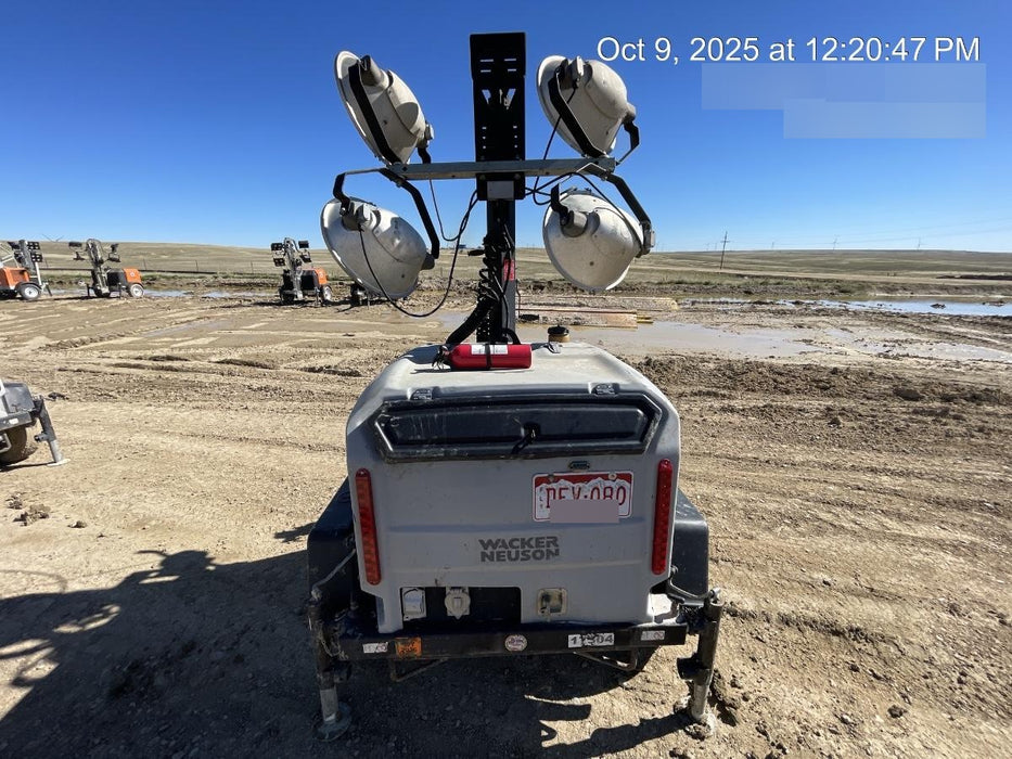 Wacker Neuson LTV6K-MH Wacker Neuson LTV6K Mobile Light Tower w/Fuel Level Sensor Installed