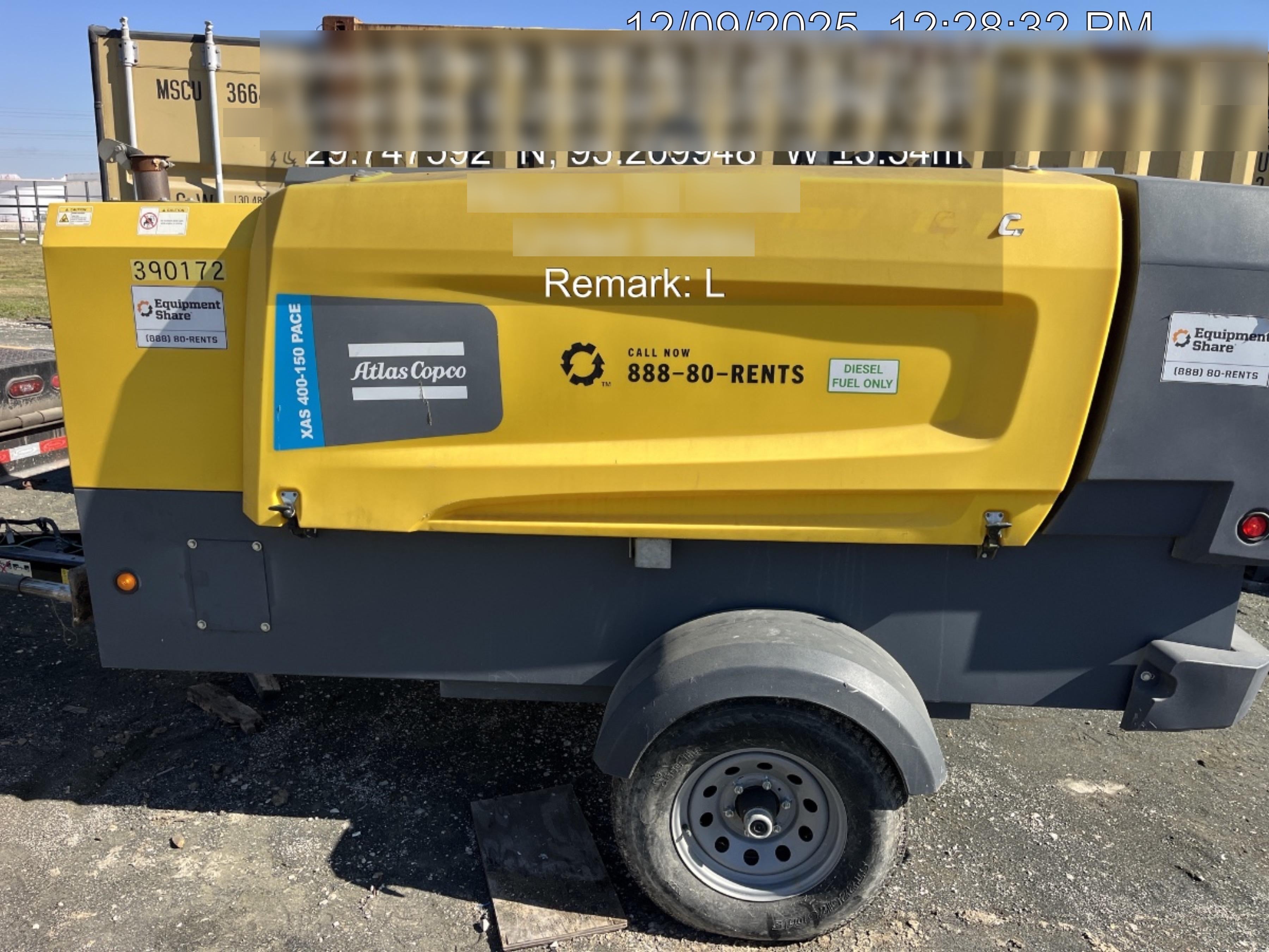 2024 ATLAS COPCO XAS 400-150 PACE