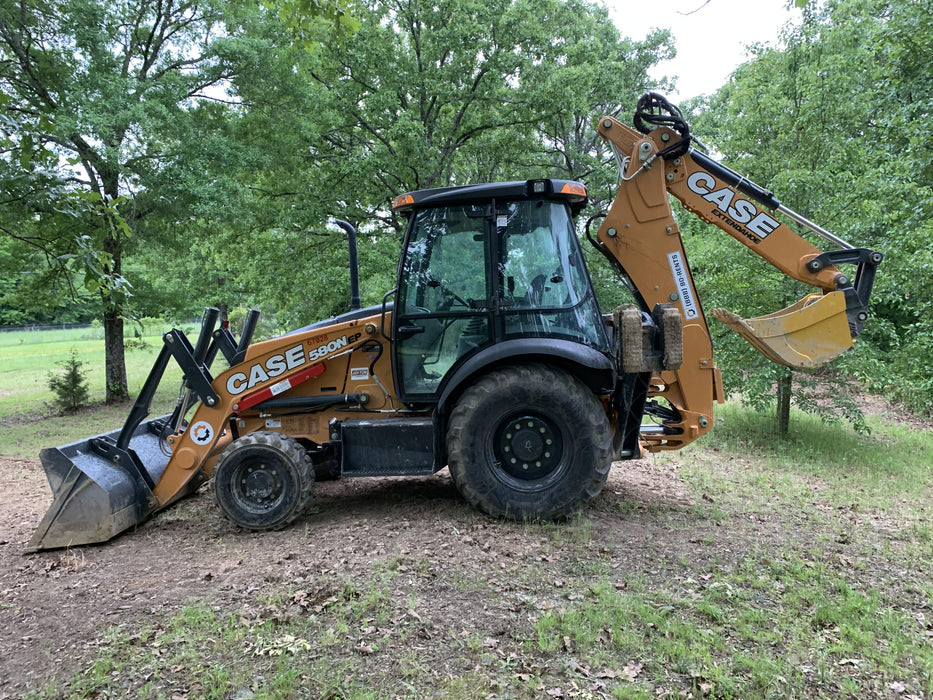 2020 Case 580N EP - Extendable Backhoe Cab/Heat/Air, 4WD, Extendable Stick, Pilot Controls, 2 Way Hydraulics, Ride Control, TAG Manual QC