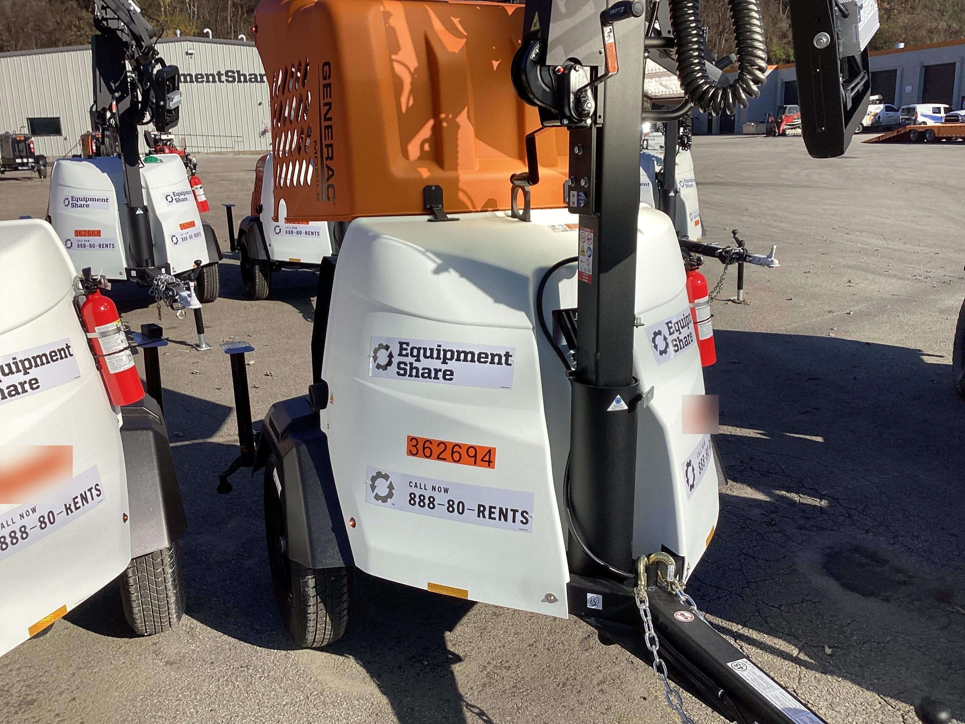 2023 Generac MLT2 Diesel, Flex Switch 120V Input, Powerzone Controller, 
(4) 320W LED Lights, 4kW Generator, 39.9 Gal Fuel Tank, 2" Ball, T3