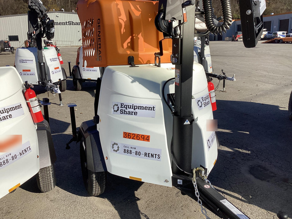 2023 Generac MLT2 Diesel, Flex Switch 120V Input, Powerzone Controller, 
(4) 320W LED Lights, 4kW Generator, 39.9 Gal Fuel Tank, 2" Ball, T3