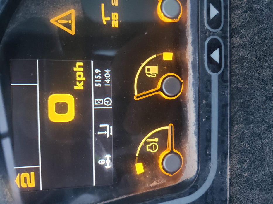 2019 JCB 510-56 JCB 510-56 74 HP w/Open ROPS, Beacon, Aux Hydraulics, Worklights, Solid Tires 60" Carriage/Forks