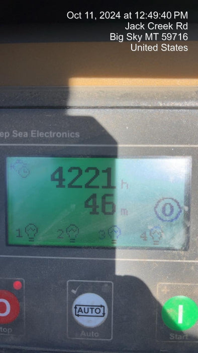 2022 Allmand NLV3GR (4) LED Light Fixture 350W, 23' Vertical Mast, 3kW Prime, Towable, Deep Sea L401, Leveling Jacks, Yanmar T4F 5.8hp