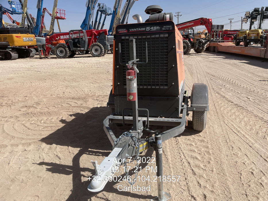 2021 Lincoln Electric Vantage 549X Ready Pak 3, ORANGE (includes trailer, cable rack, fender light kit)