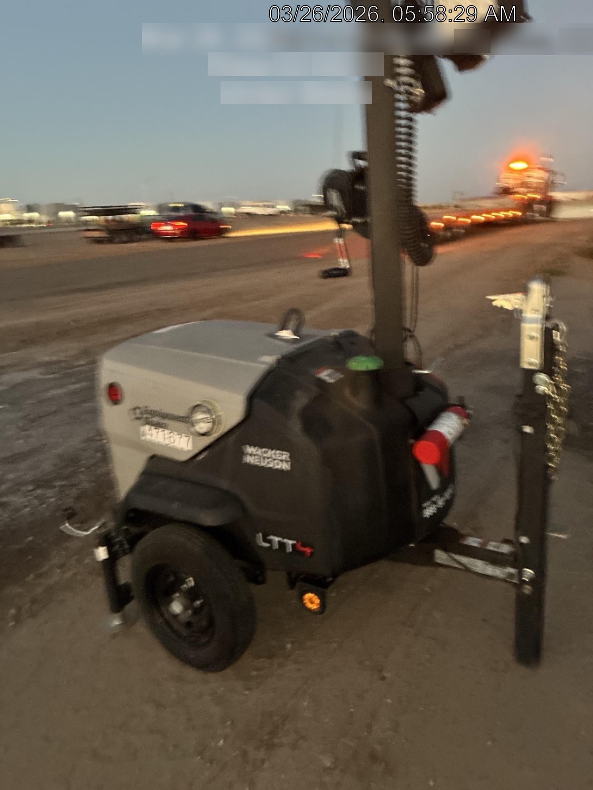 2024 Wacker Neuson LTT4 Diesel, Kohler KDW702, Deep Sea Controller, Auto Start, LED 320W, Bypass Outlet, T3