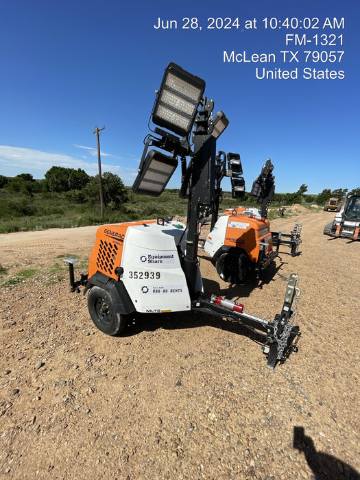 2024 Generac MLT2 Diesel, Flex Switch 120V Input, Powerzone Controller, 
(4) 320W LED Lights, 4kW Generator, 39.9 Gal Fuel Tank, 2" Ball, T3