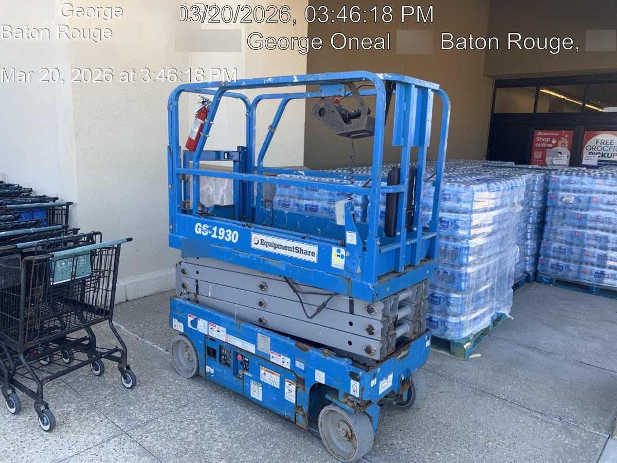 2020 Genie GS-1930 Solid Non Marking Tires, Beacon, Folding rails with half height swing gate