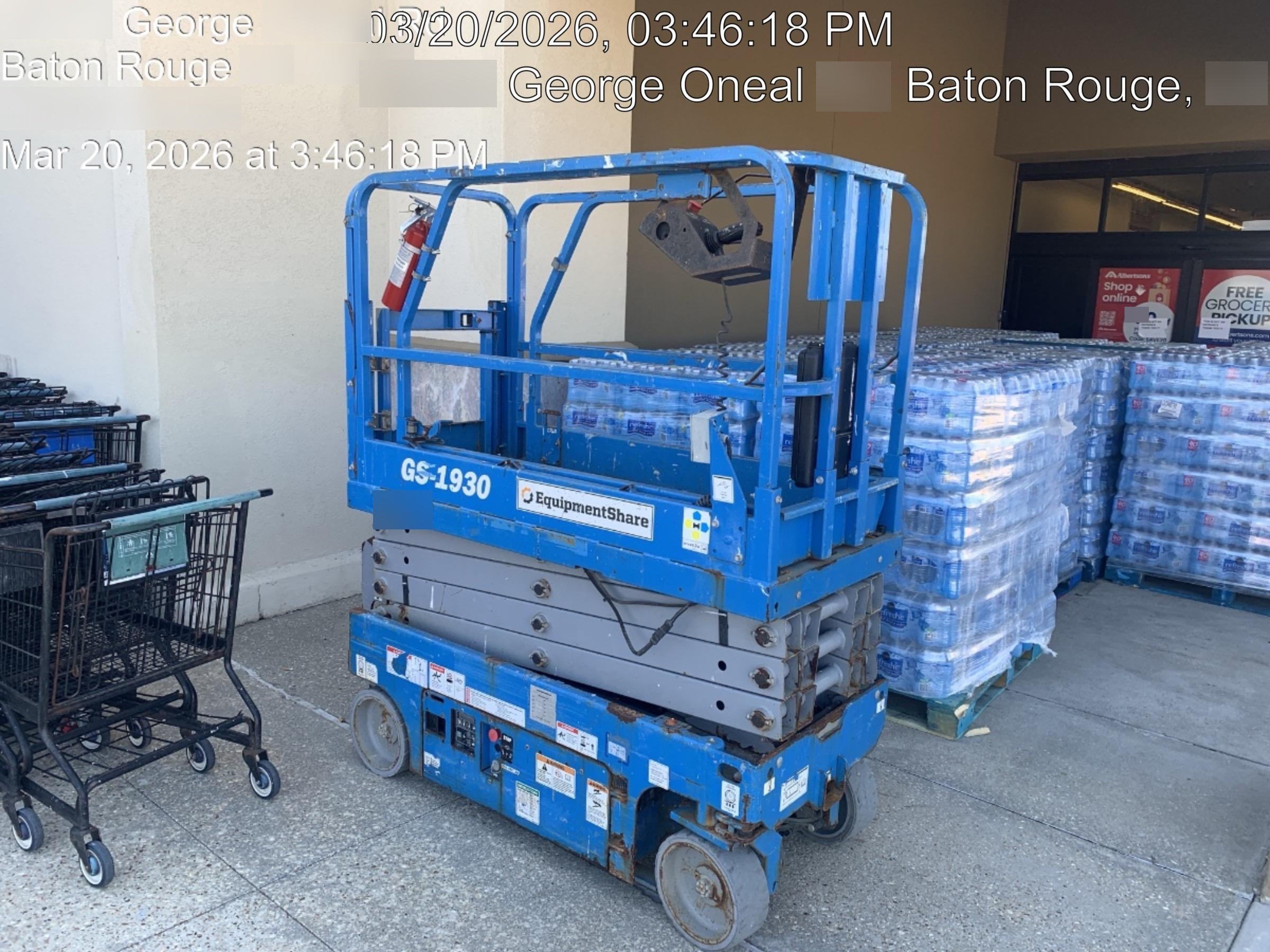 2020 Genie GS-1930 Solid Non Marking Tires, Beacon, Folding rails with half height swing gate