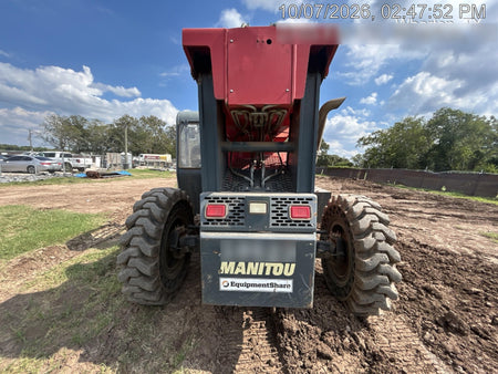 2018 Manitou MTA10055 Manitou MTA 10055 w/Cab/Heat/AC, Work Lights/Strobe, Aux Hyd, Solid Tires, Lift Hook, 66" Carriage, 60" Forks