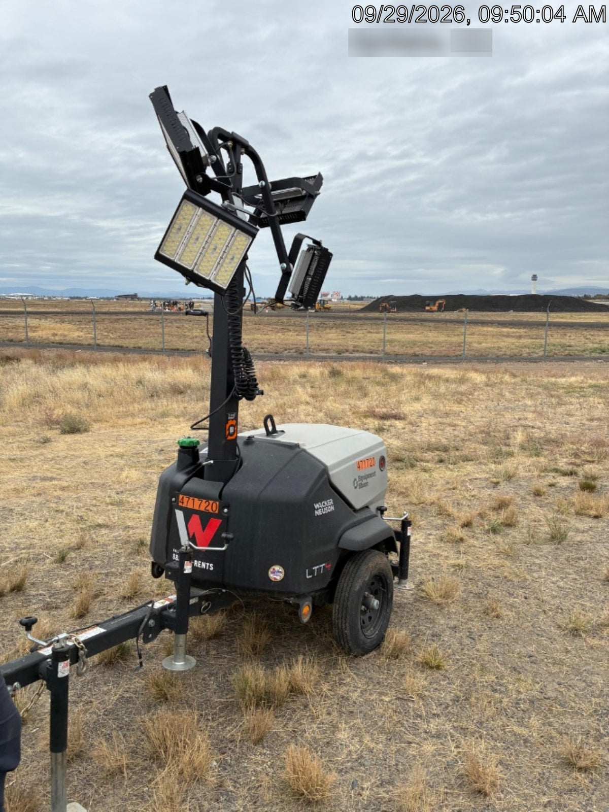 2024 Wacker Neuson LTT4 Diesel, Kohler KDW702, Deep Sea Controller, Auto Start, LED 320W, Bypass Outlet, T3