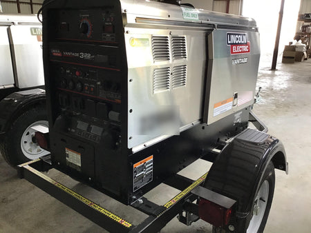 2019 Lincoln Electric Vantage 322 Lincoln Vantage 322 Welder w/Trailer, Light Kit, Cable Rack