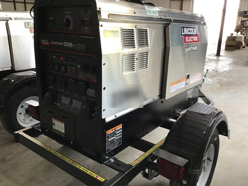 2019 Lincoln Electric Vantage 322 Lincoln Vantage 322 Welder w/Trailer, Light Kit, Cable Rack