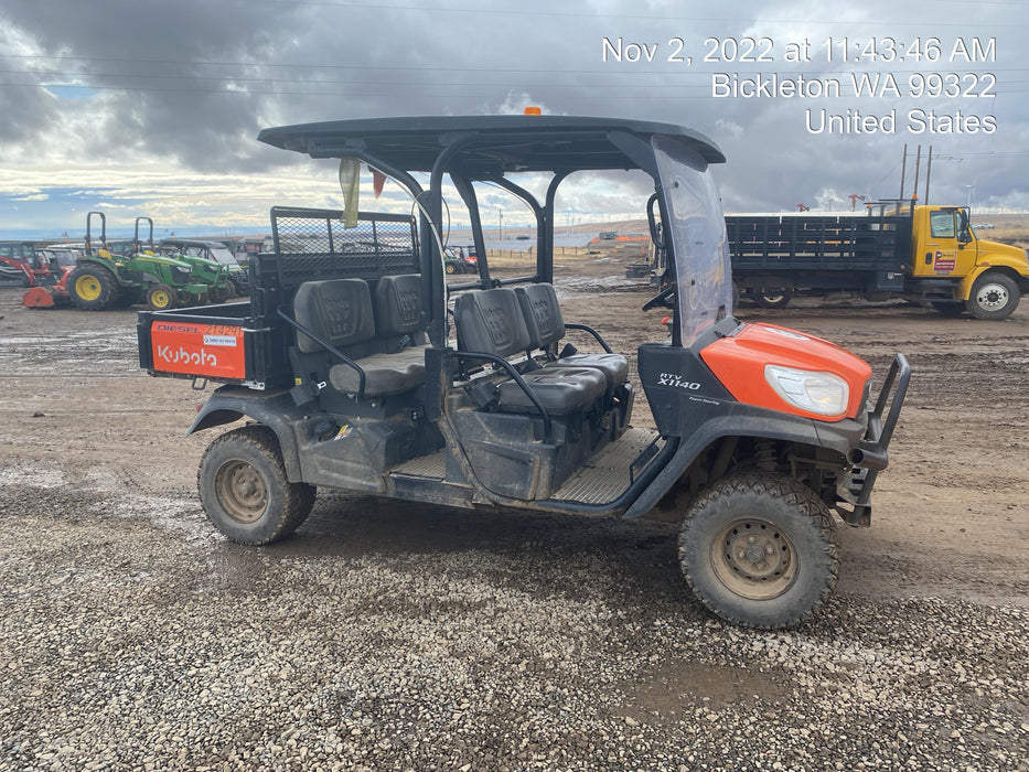 2022 Kubota RTV-X1140W-H Plastic Canopy, Windshield Acrylic Clear, LED Strobe Light, Wire Harness Kit, Back up Alarm