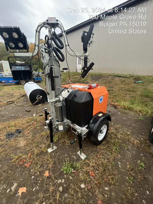 2024 Wanco WLTT-4MM4K Diesel, Deep Sea Controller, Shore Power Plug, Auto Start, (4) 350W LED Floodlights, 4kW Generator, 60 Gal Fuel Tank, 2" Ball, T3
