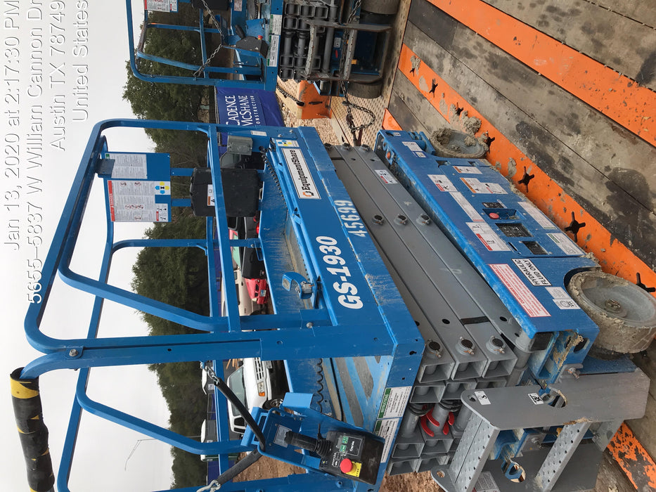 2019 Genie GS-1930 Fixed rails with chain Entry