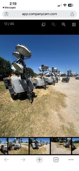 2018 Wacker Neuson LTV6L-MH Wacker Neuson LTV6L Mobile Light Tower w/Fuel Level Sensor Installed