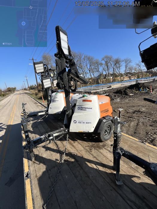 2024 Generac MLT2 Diesel, Flex Switch 120V Input, Powerzone Controller, 
(4) 320W LED Lights, 4kW Generator, 39.9 Gal Fuel Tank, 2" Ball, T3