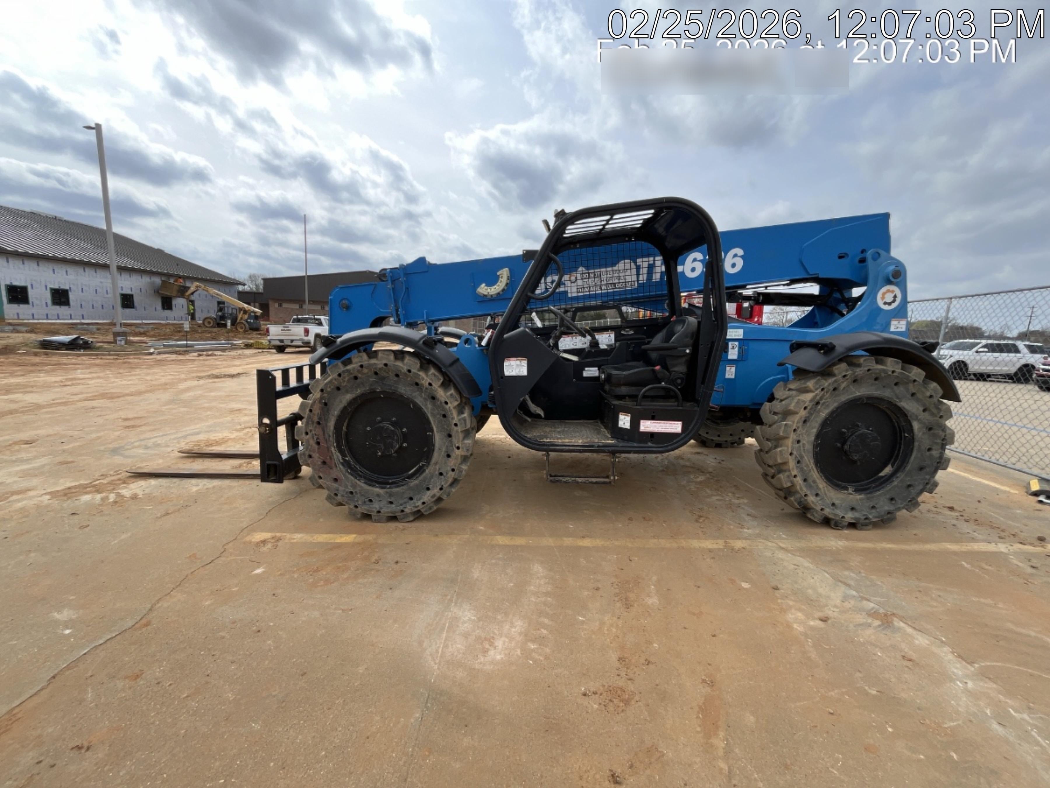 2018 Genie GTH-636 Genie GTH-636 w/Open ROPS, Work Lights, Solid Tires, RH Cab Mesh, Beacon, 48" Carriage and Forks