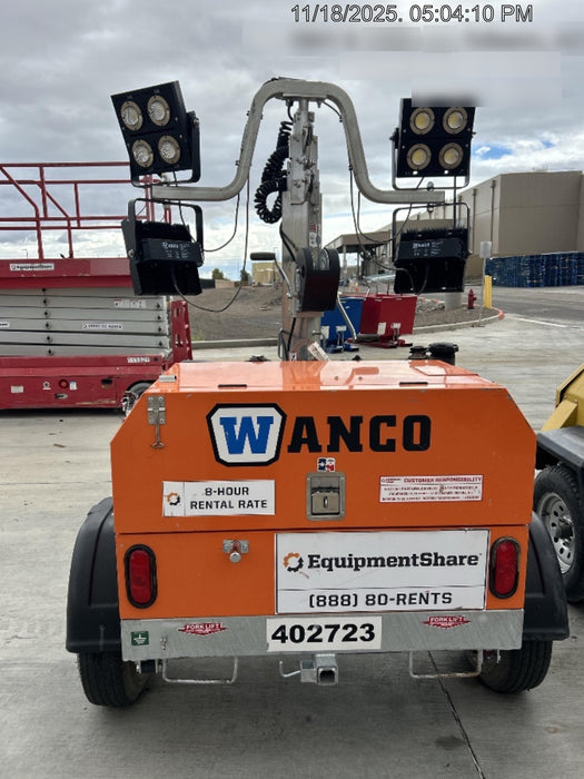 2024 Wanco WLTT-4MM4K Diesel, Deep Sea Controller, Shore Power Plug, Auto Start, (4) 350W LED Floodlights, 4kW Generator, 60 Gal Fuel Tank, 2" Ball, T3