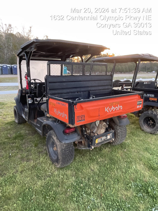 2022 Kubota RTV-X1140W-H Plastic Canopy, Windshield Acrylic Clear, LED Strobe Light, Wire Harness Kit, Back up Alarm