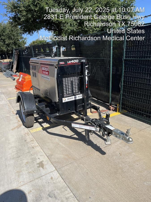 2025 Lincoln Electric LE400 Diesel, Kubota V1505, 22 HP, Trlr, Cable Rack, Light Kit, ES Decals, T3