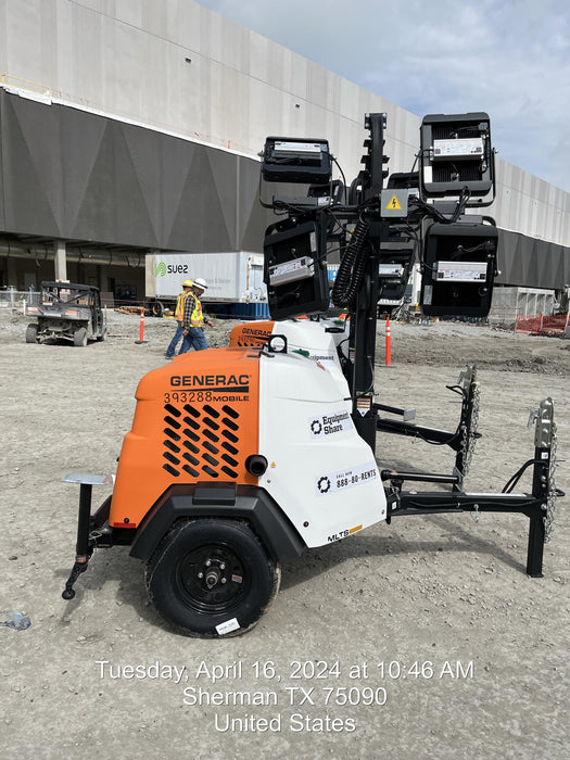 2024 Generac MLT2 Diesel, Flex Switch 120V Input, Powerzone Controller, 
(4) 320W LED Lights, 4kW Generator, 39.9 Gal Fuel Tank, 2" Ball, T3