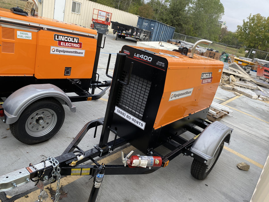 2022 Lincoln Electric LE400 Kubota V1505, Trlr, Cable Rack, Light Kit, ES Decals, T3